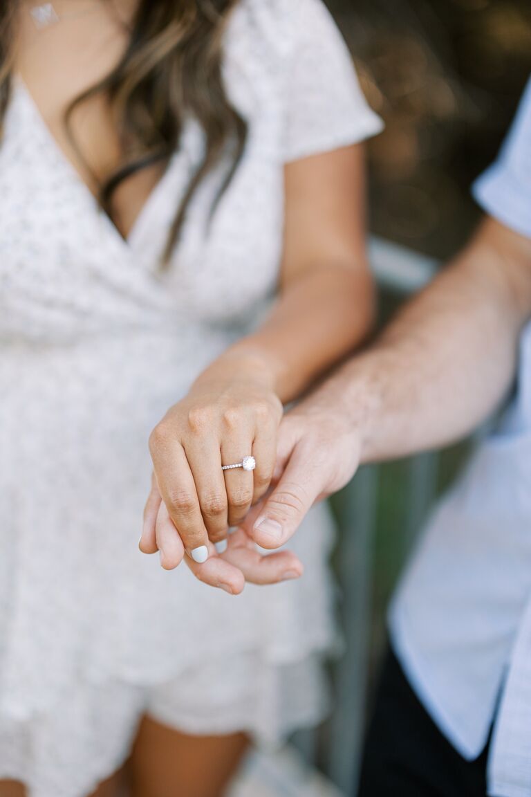 Engaged! 3 year anniversary of our reconnect. 
