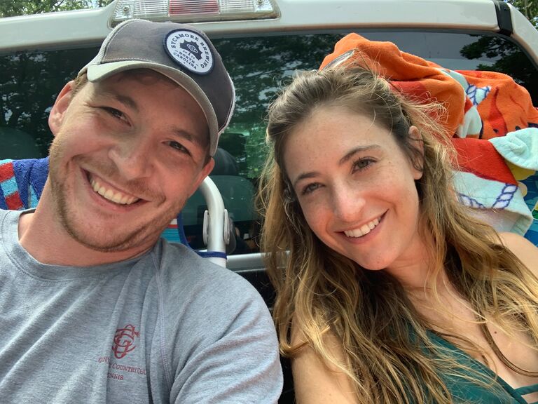 The couple took advantage of working from home, and travelled up and down the east coast to visit friends and family. 