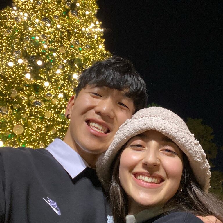 Christmas Tree outside Lotte Tower