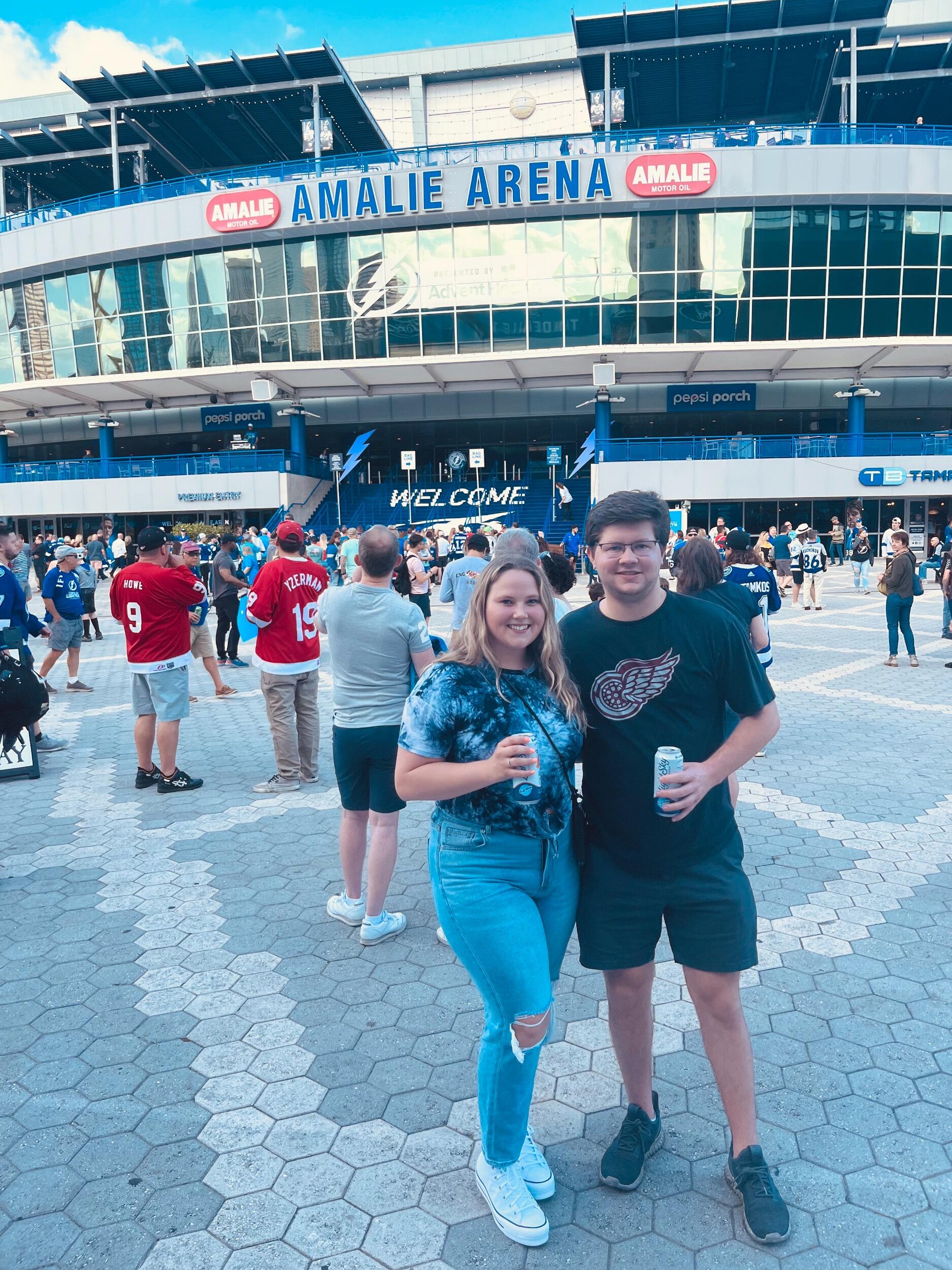 One out of two Tampa Bay Lightning vs. Detroit Red Wings game in Tampa, Florida. 