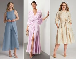 Three mother-of-the-groom dresses for outdoor weddings