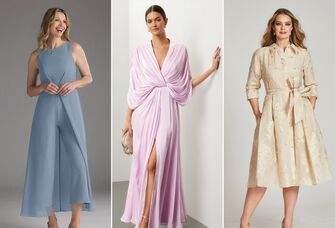 Three mother-of-the-groom dresses for outdoor weddings