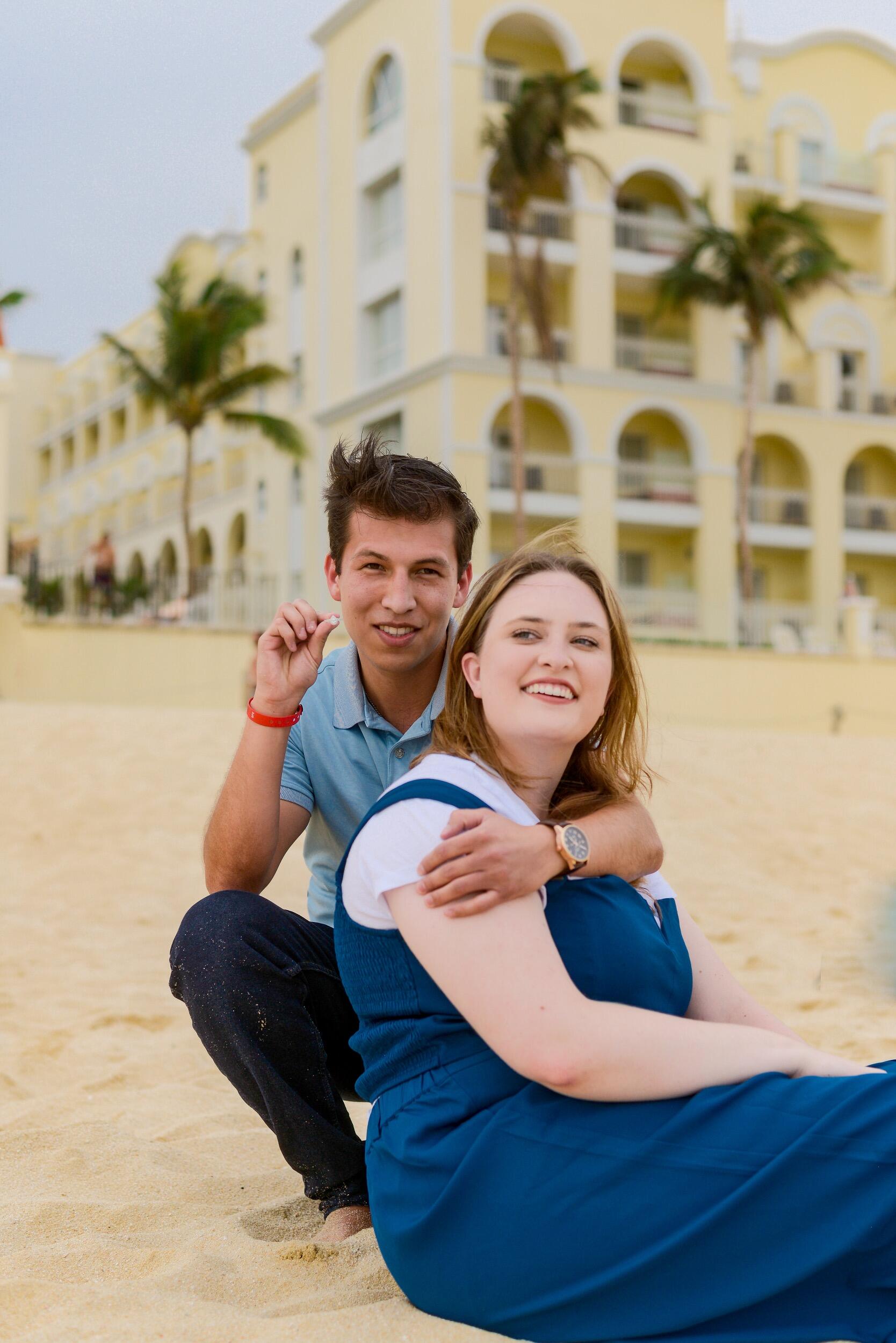 Katrina and Cecilio decided to do a professional couples photoshoot while down in Los Cabos. Little did Katrina know that she would end up getting engaged to Cecilio shortly after viewing the photos from this shoot. Fun Fact is Katrina actually did not see the ring at all during this photoshoot, even though it is clearly right by her face in this image. 