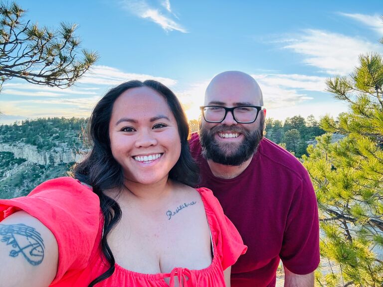 Minutes before he proposed to me at sunset on the rims overlooking Billings.