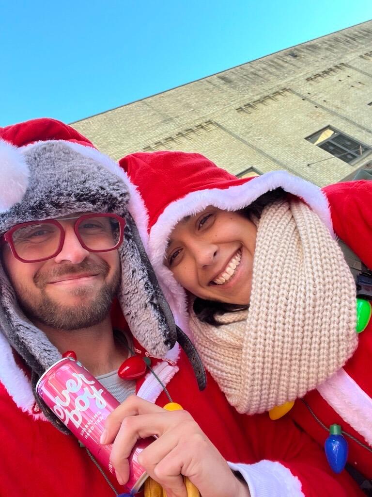 Our first Santa rampage in Milwaukee