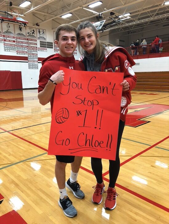 Michael was my biggest cheerleader our senior year. 
