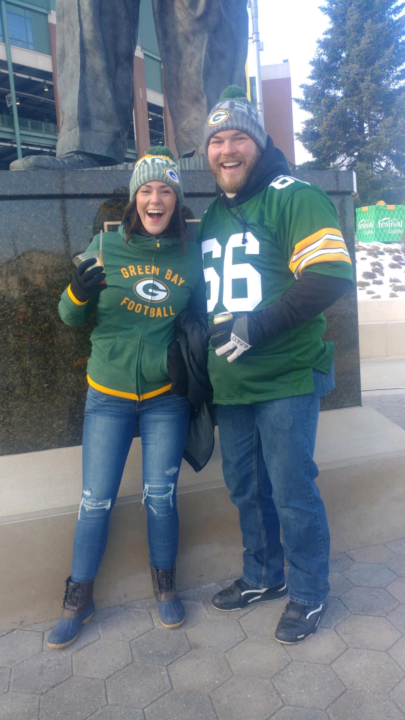 Tanya won Guy's heart over by taking him to a Packer's game at Lambeau field (a bucket list dream for him) for his Christmas gift the first year they were dating.  Things were progressing and love was definitely in the air!