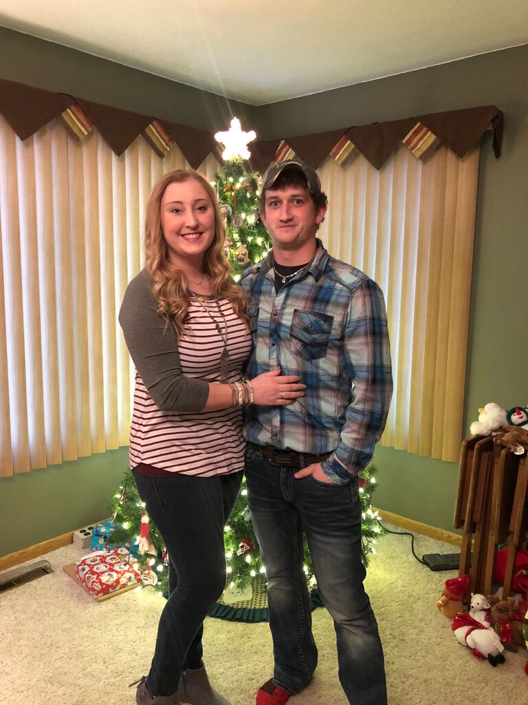 We celebrated our first Christmas together.