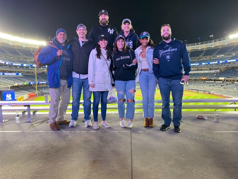 Jasmine's first Yankee game!