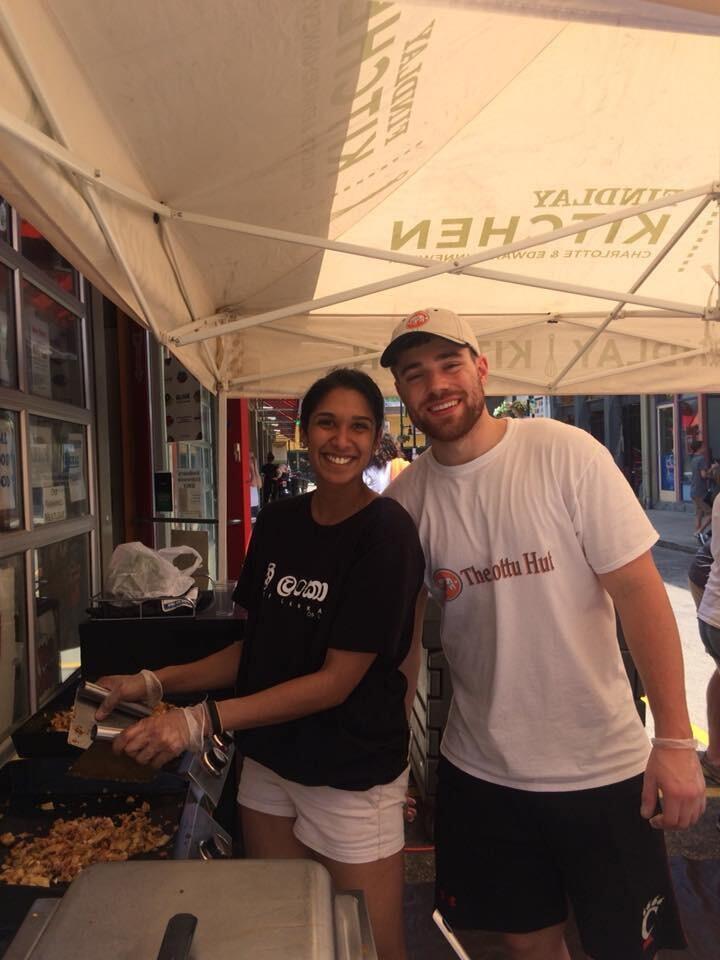 Our Sri Lankan food stall at Findlay Market.