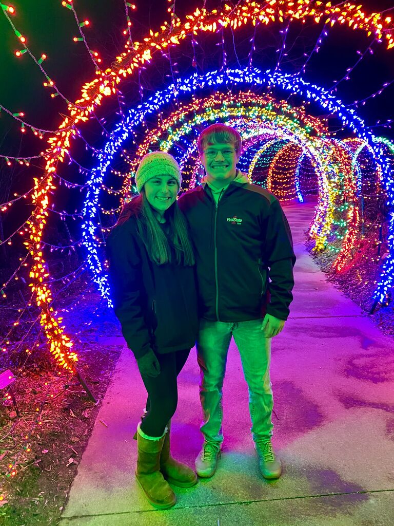 Our first picture! Also, Colin's 18th birthday and one of our first dates :)