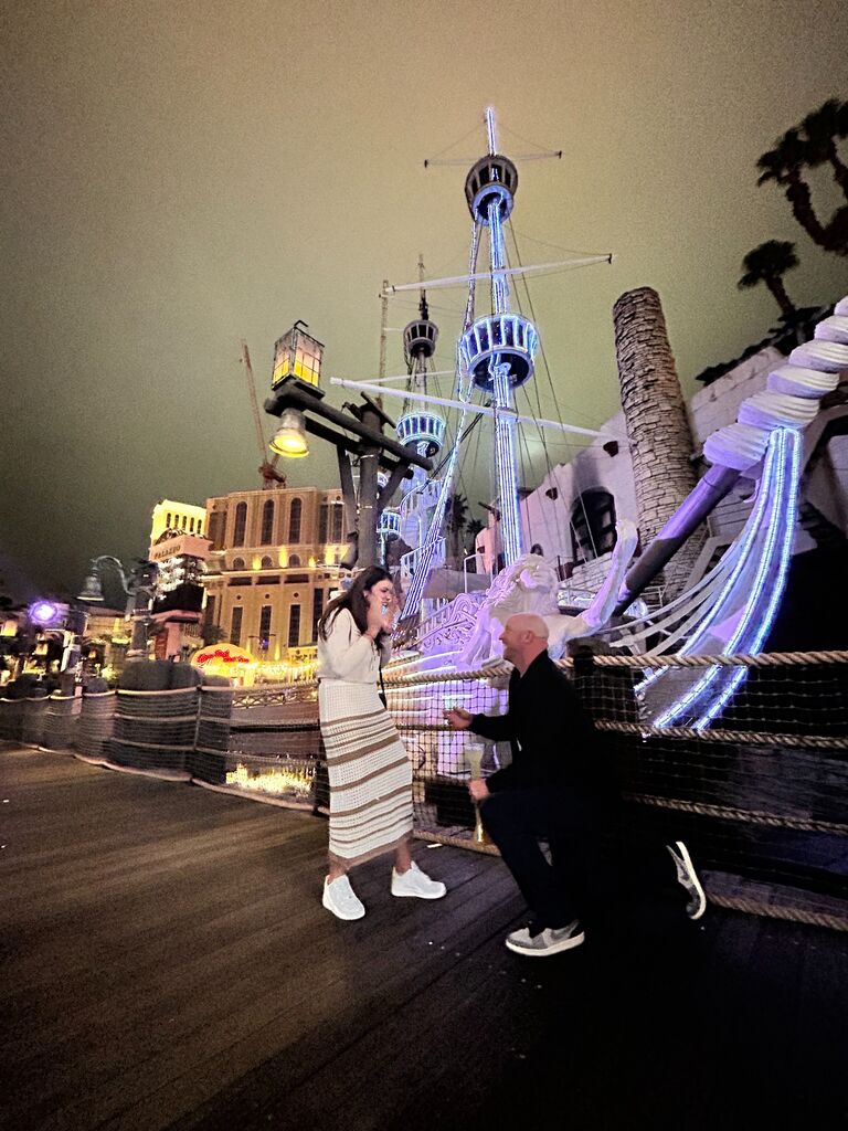 WE'RE ENGAGED IN LAS VEGAS! Disclaimer** actual events pictured did not happen