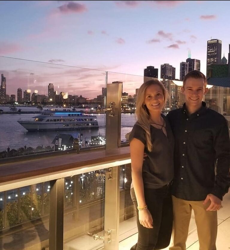 Chelsea and Jake loved taking time to enjoy some cool spots in downtown Chicago whenever they could! 