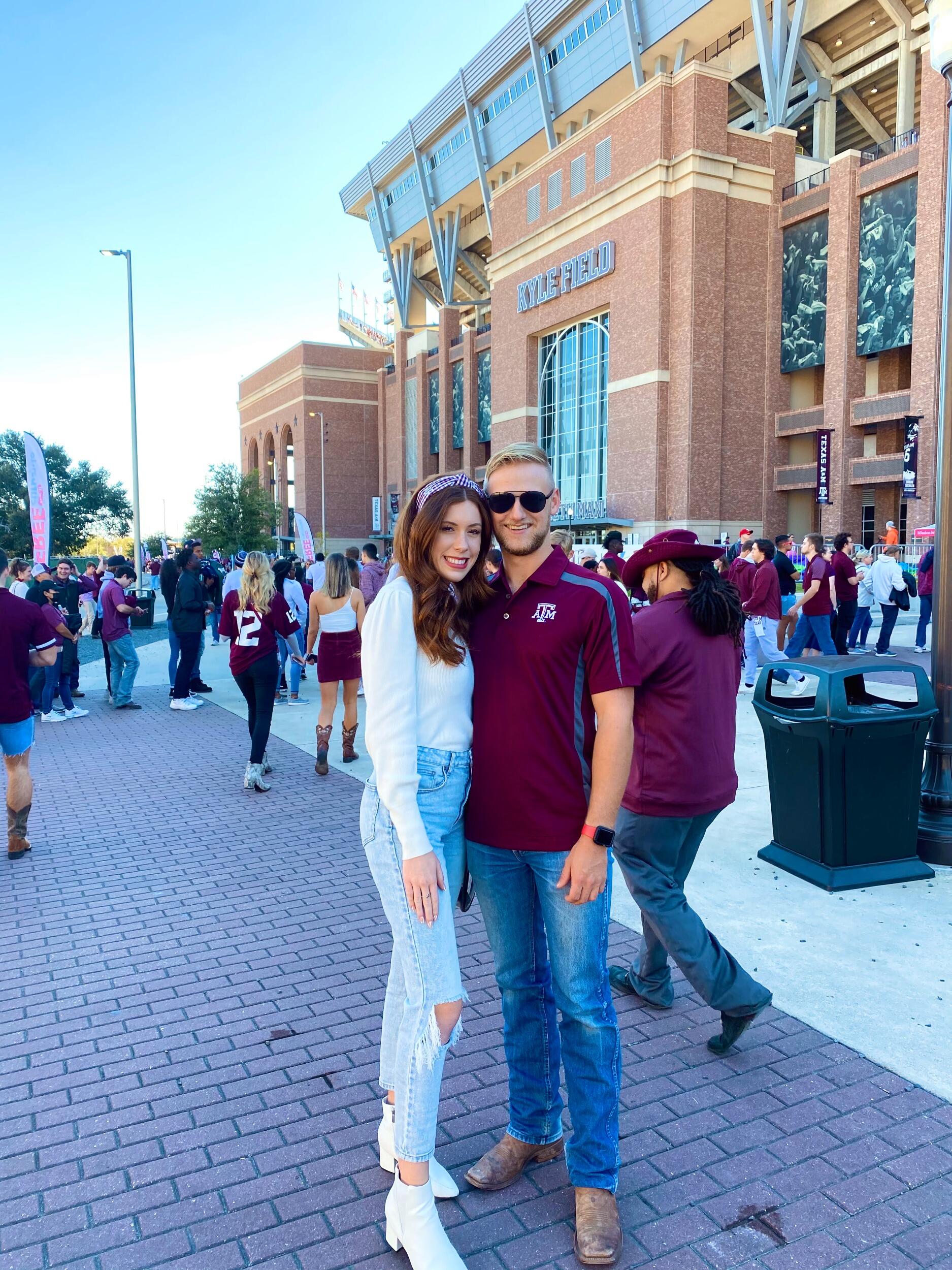 Max's first Aggie game!