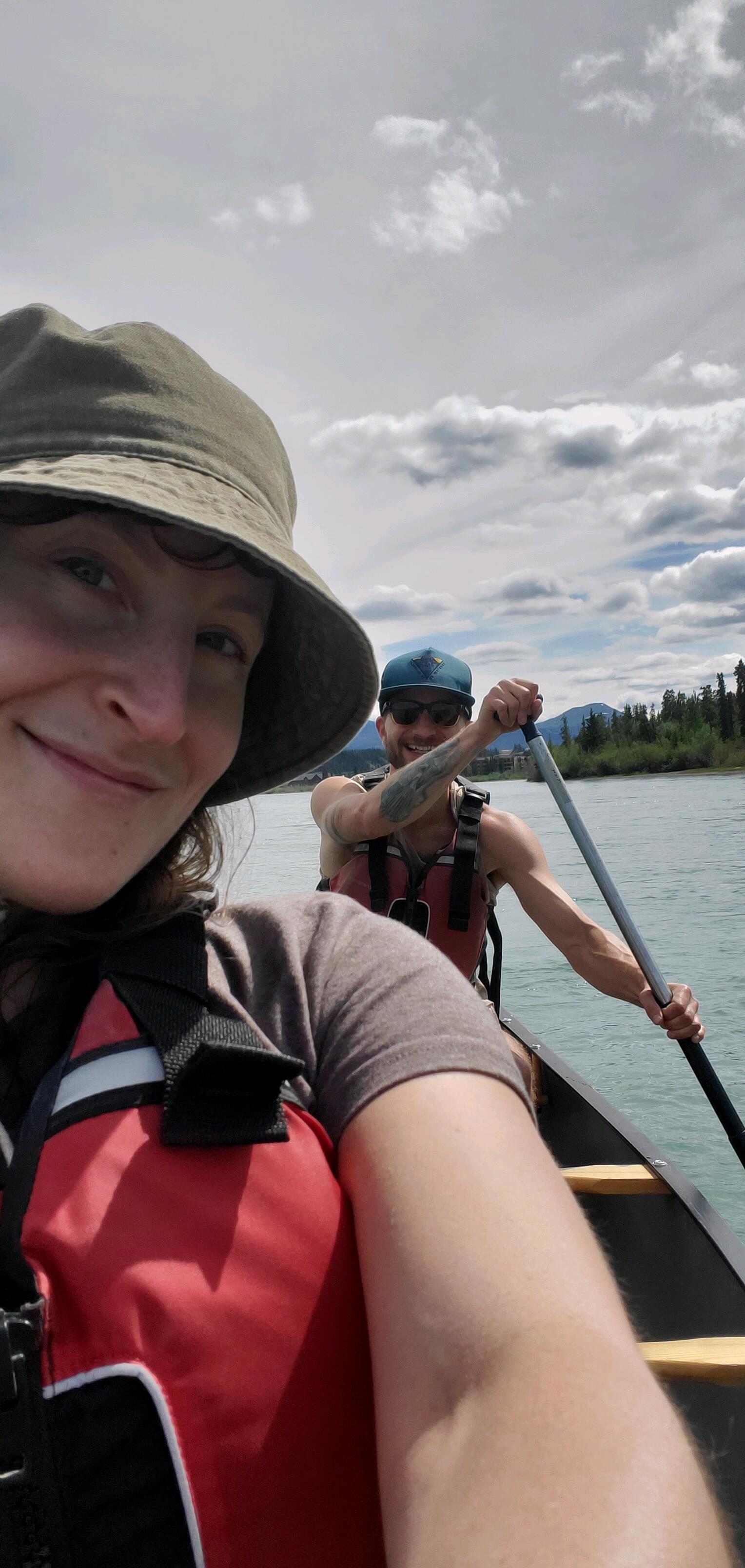 We learned that Luke is better at steering a canoe.