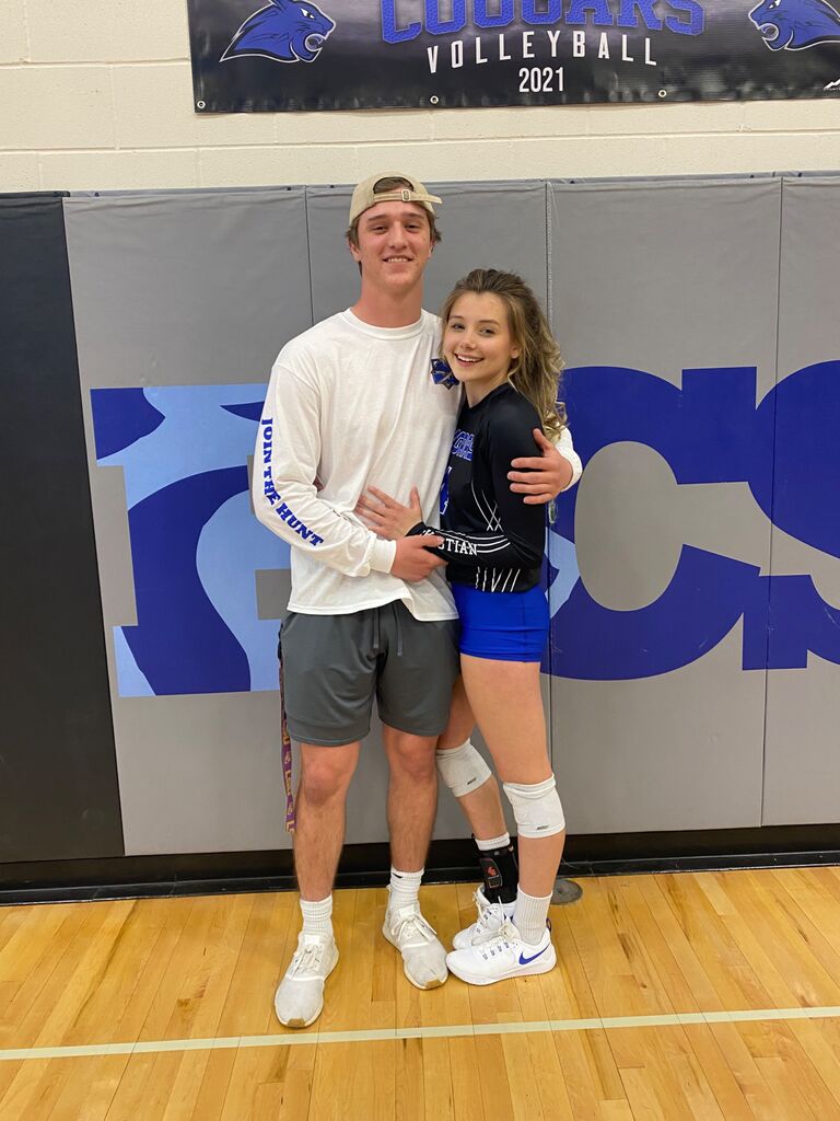 My Senior Night at volleyball! The student section always went crazy but it's safe to say Tanner and Jacob carried. 