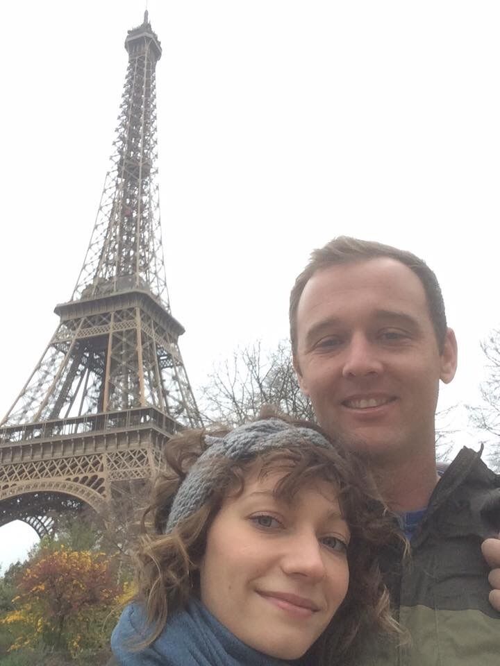 Traveling through France and Switzerland on our first international trip together.