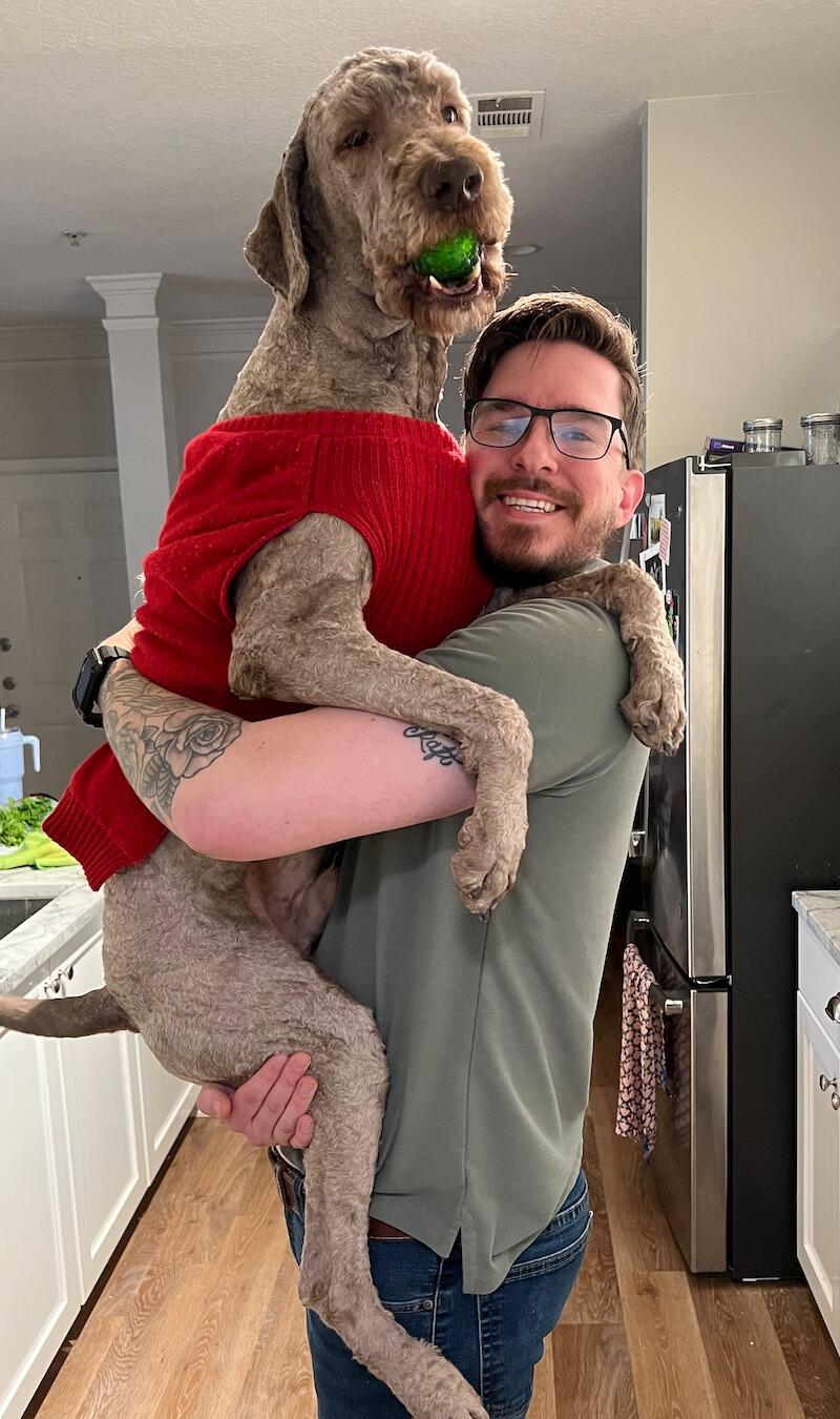 Enjoying the Holiday season with our Max man!