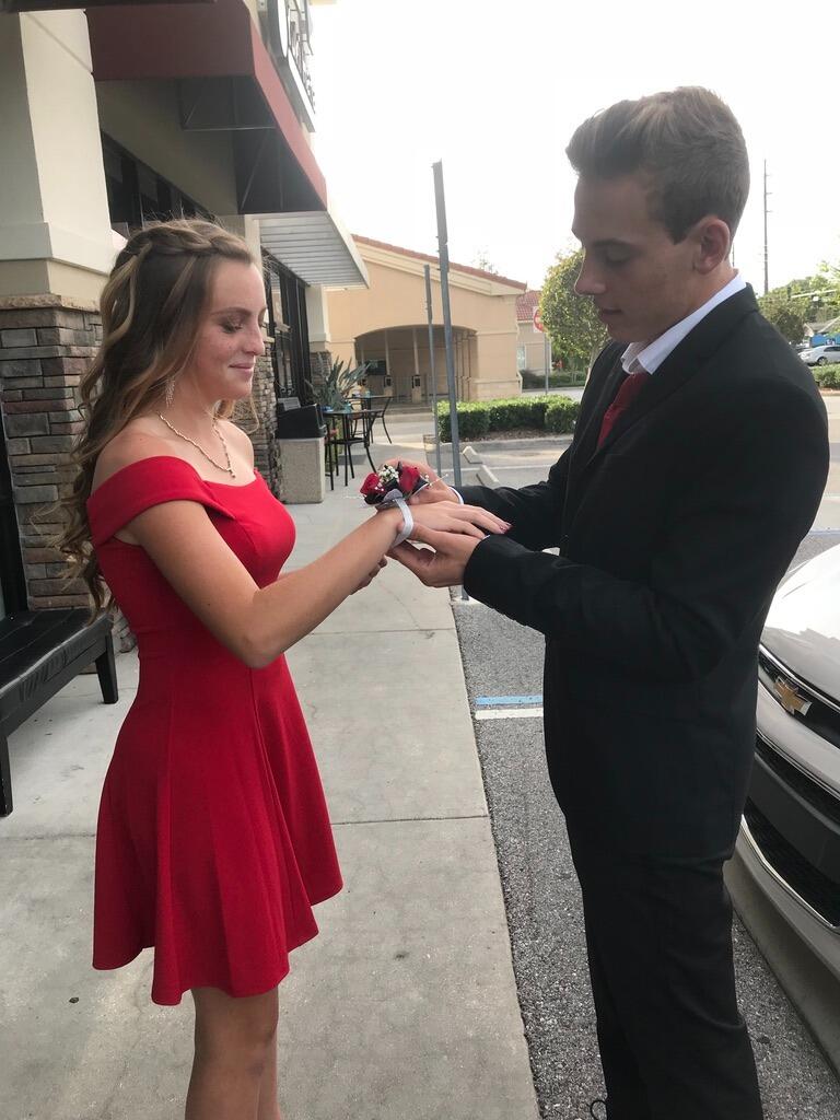 Emma and Brett's first homecoming together freshman year of high school!