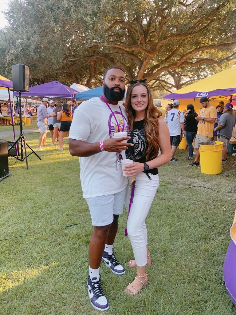 One of our many LSU tailgates.