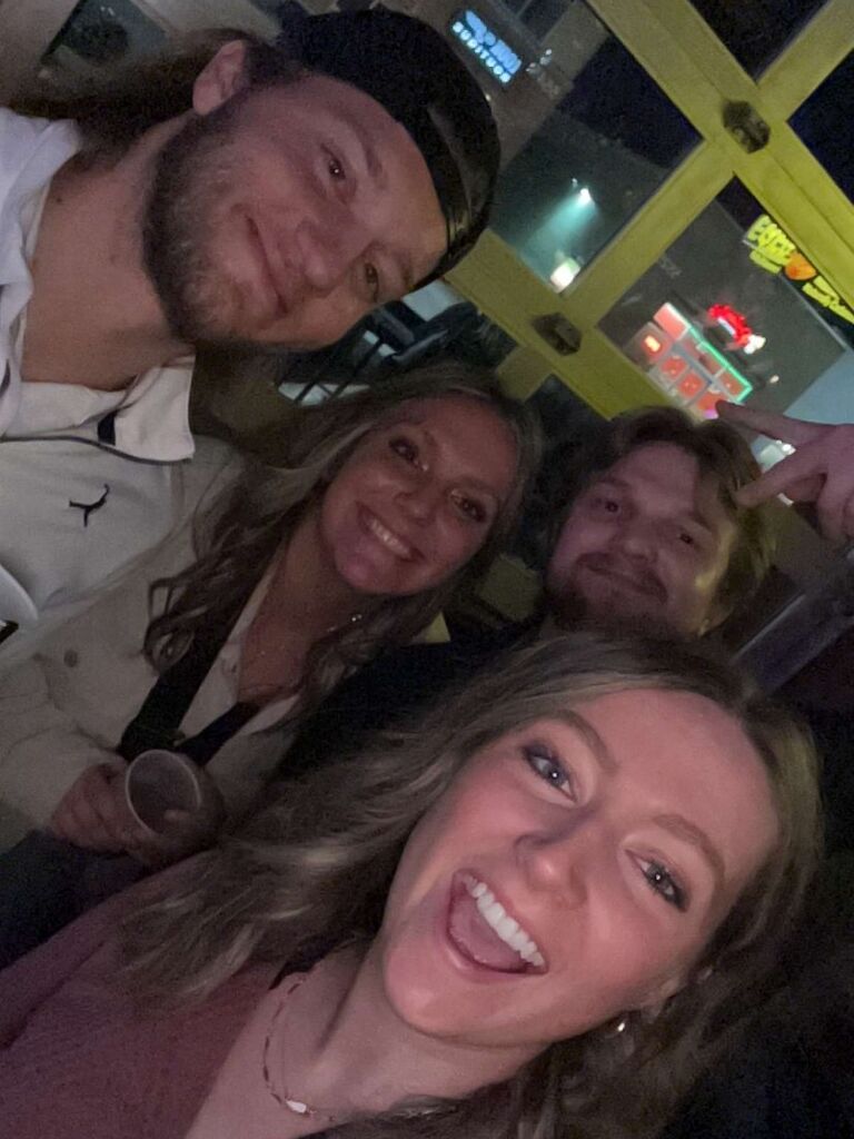 We meet for the 2nd time at Shotgun Betty's through mutual friends :)