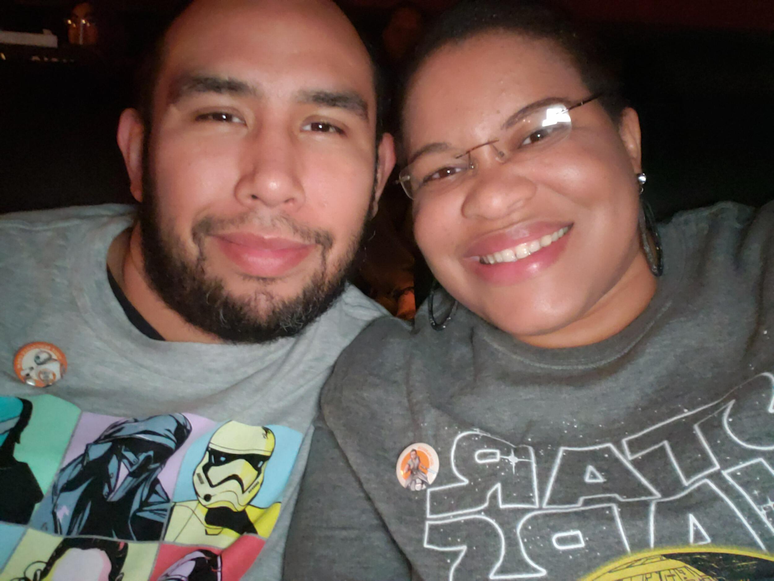 Movie date to see Star Wars: The Rise of Skywalker 