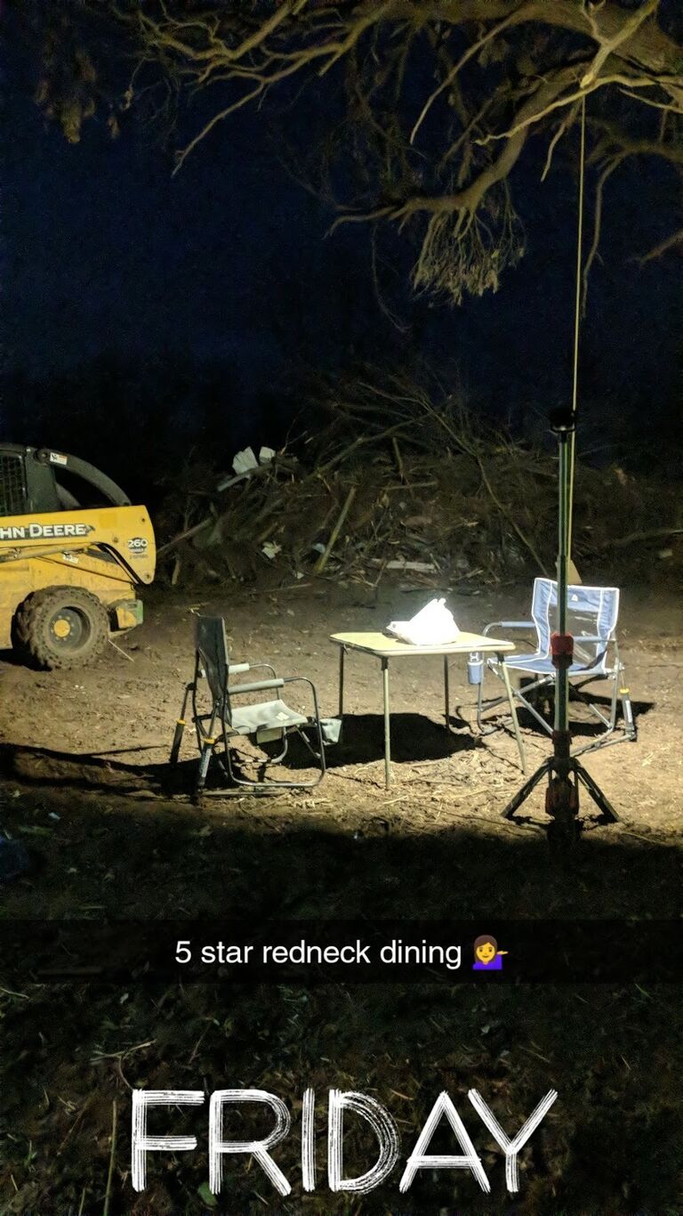 Redneck 5 star dinner date lol