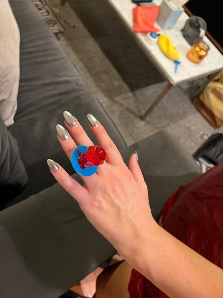 Kevin "proposed" to Lindsay with a Ring Pop
