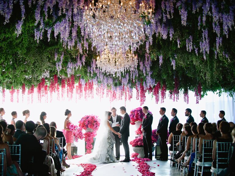 ceiling floral arrangements