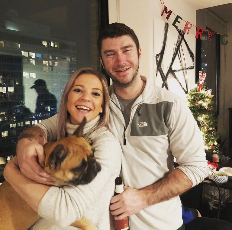 Our first holiday party together.