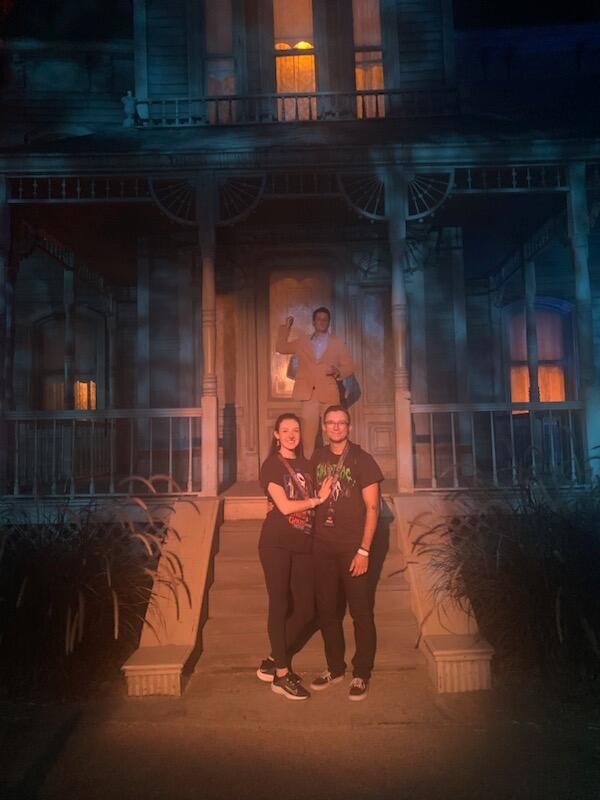 Photo with Patrick Bateman during Halloween horror Nights!