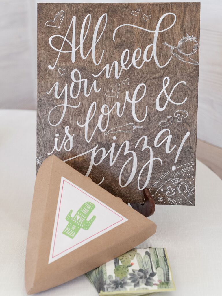wedding sign quotes wood and white calligraphy