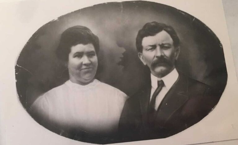 Emma and Henry Stover (great-great-grandparents of the bride)
