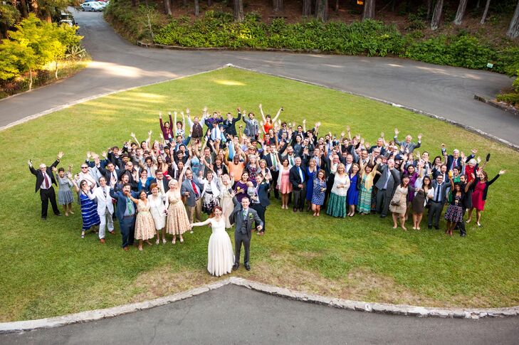 Ralston White Retreat Wedding Group Photo