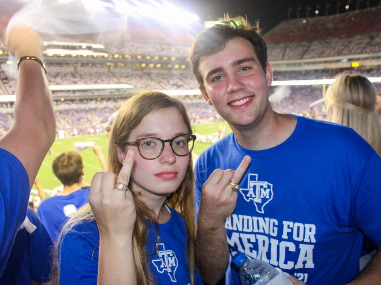 Took on an Aggie football as upperclassman!  