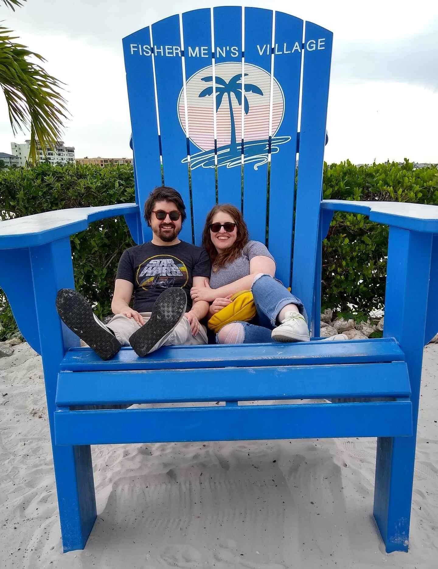 Exploring Fisherman's Village while visiting Jason's parents in Florida