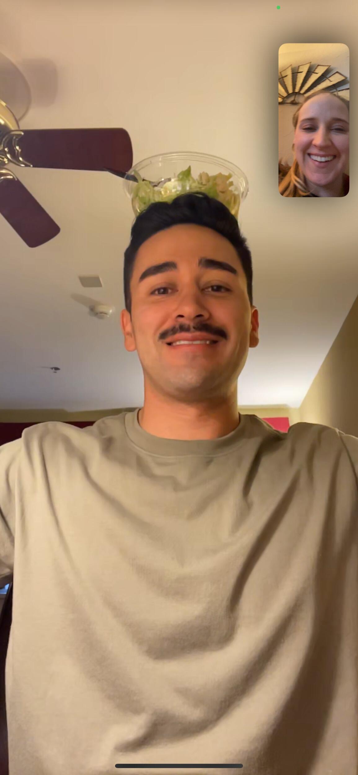 Ok maybe the mustache is growing on her