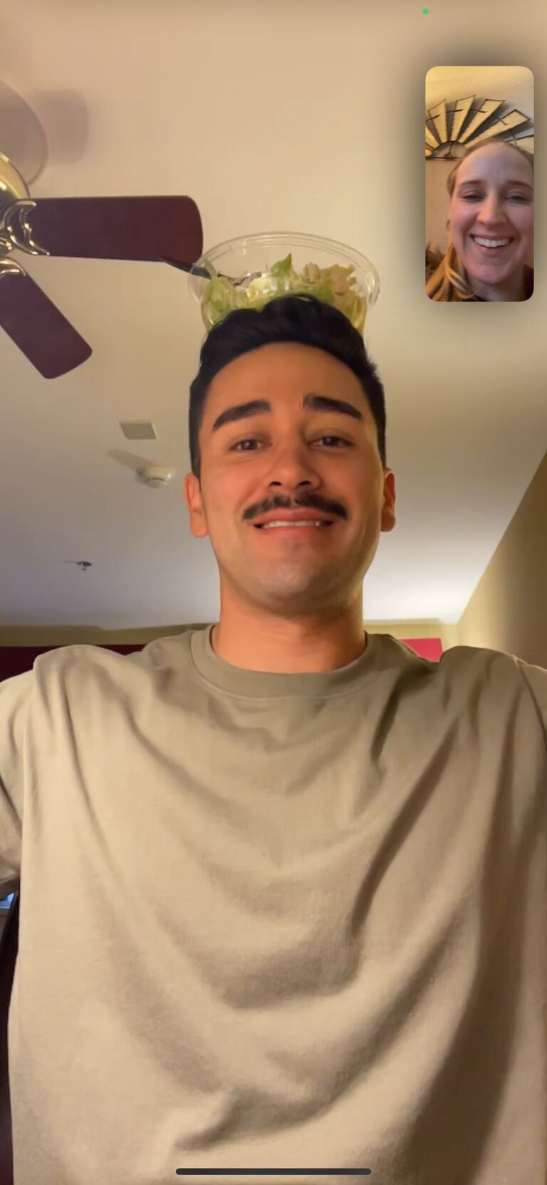 Ok maybe the mustache is growing on her