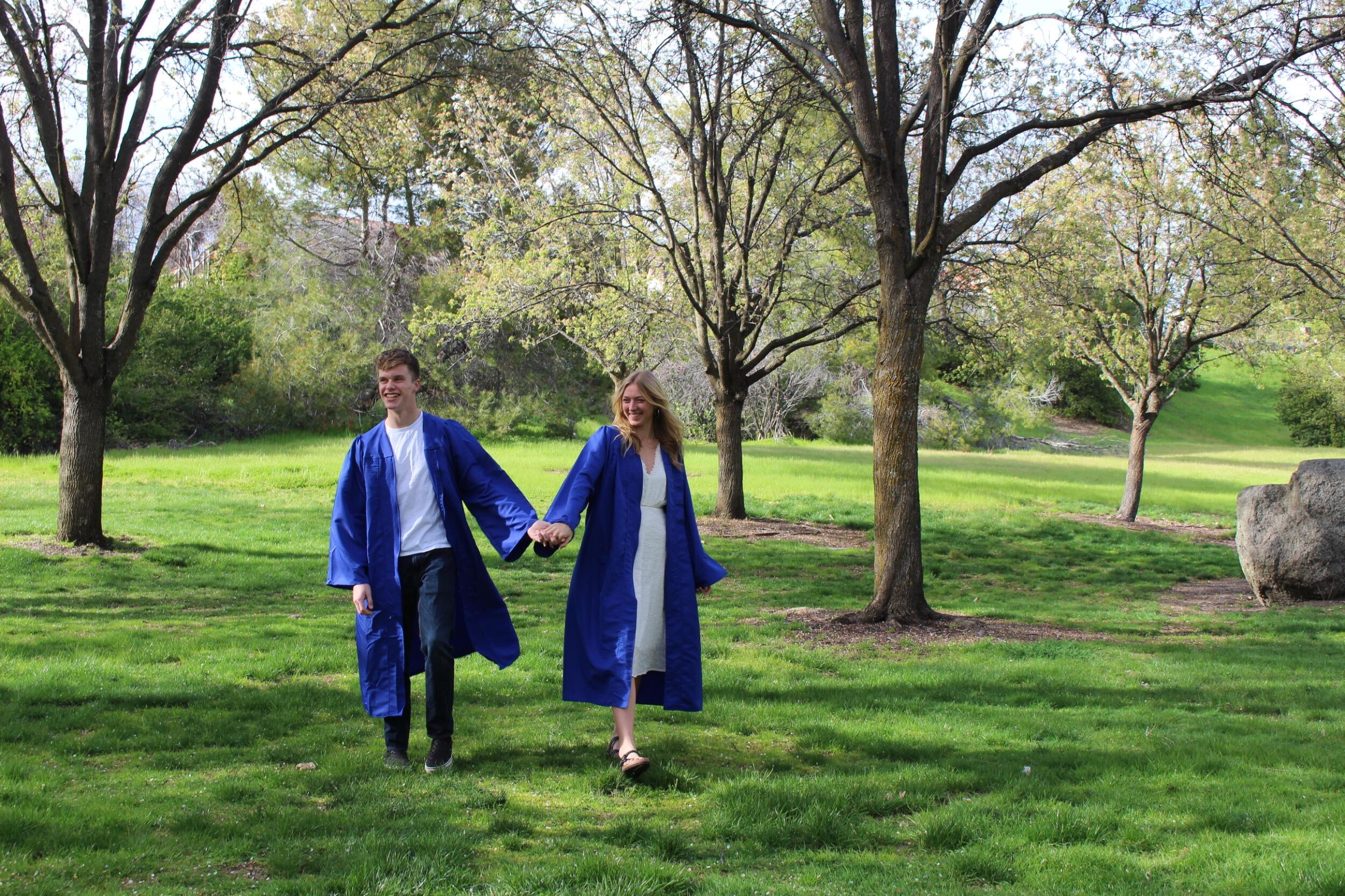 Getting ready to graduate together