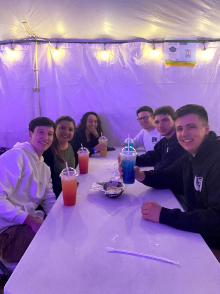 Senior year of college bar outings looked a little different!