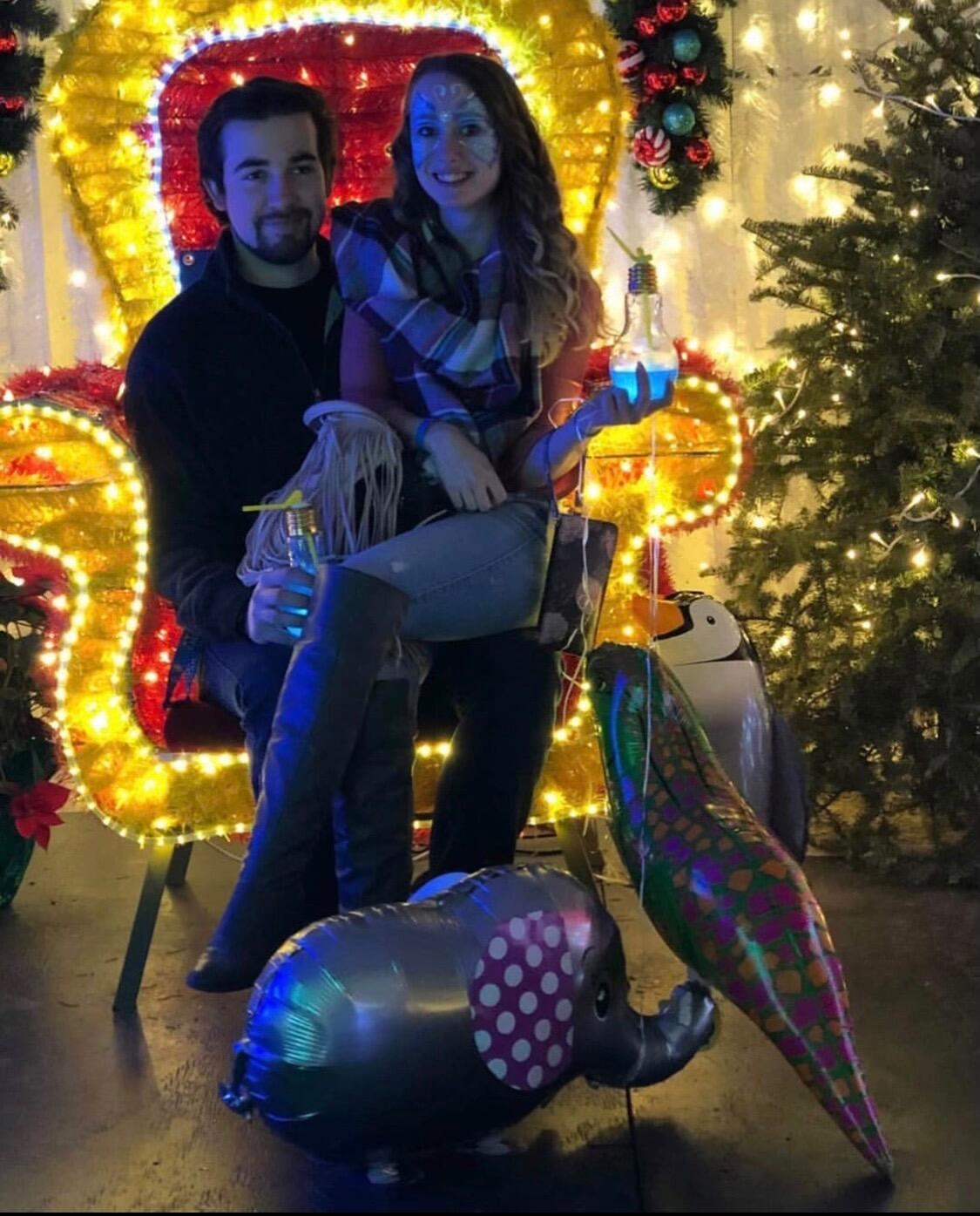 Our first photo together