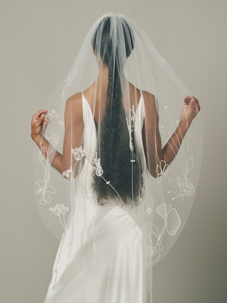 Luxury Bespoke Emboidered Veils