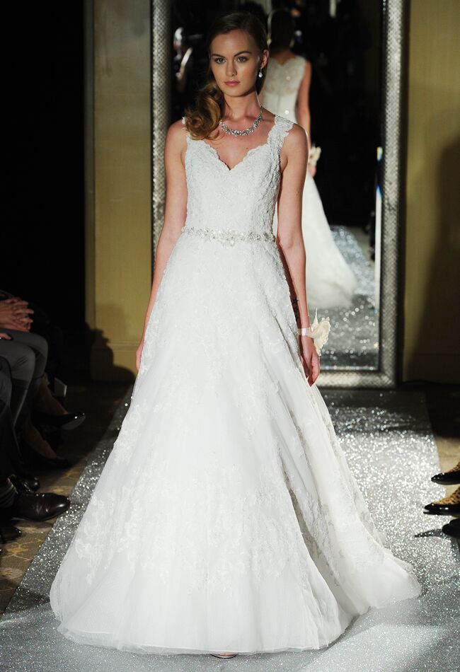 Oleg Cassini Wedding Dresses 2015 Showcases Detailed Floral Appliques For Fall 