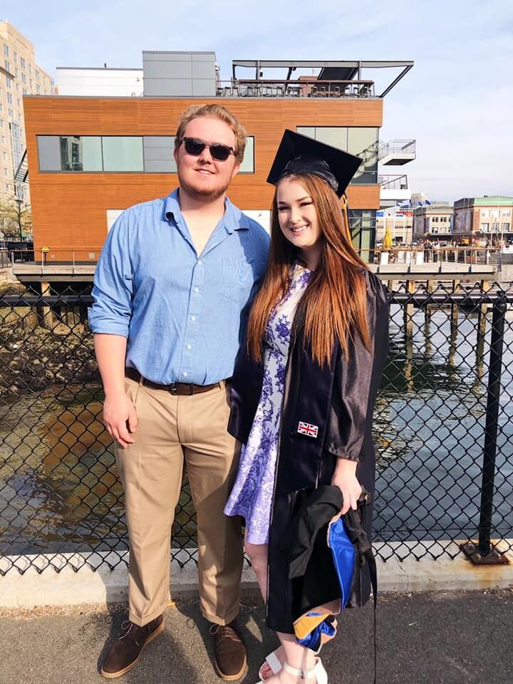 Delaney graduated from Suffolk University and John attended as her biggest supporter!