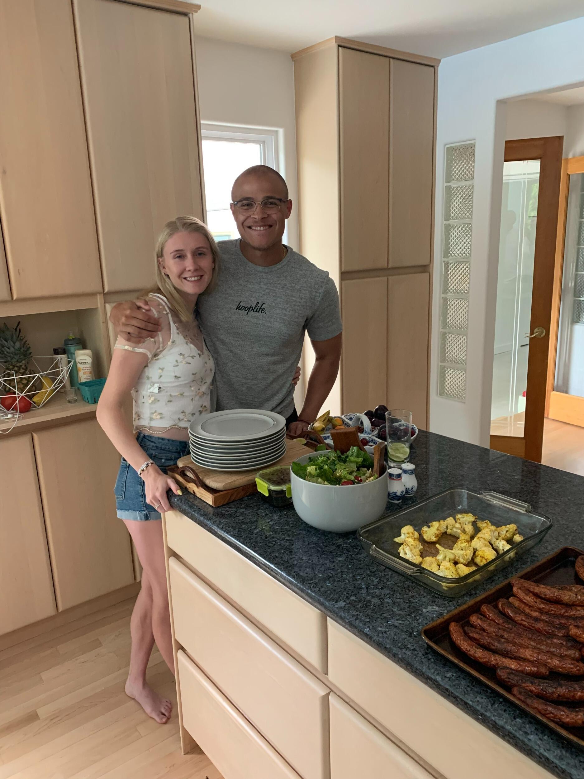 Our turn to make dinner for the fam!