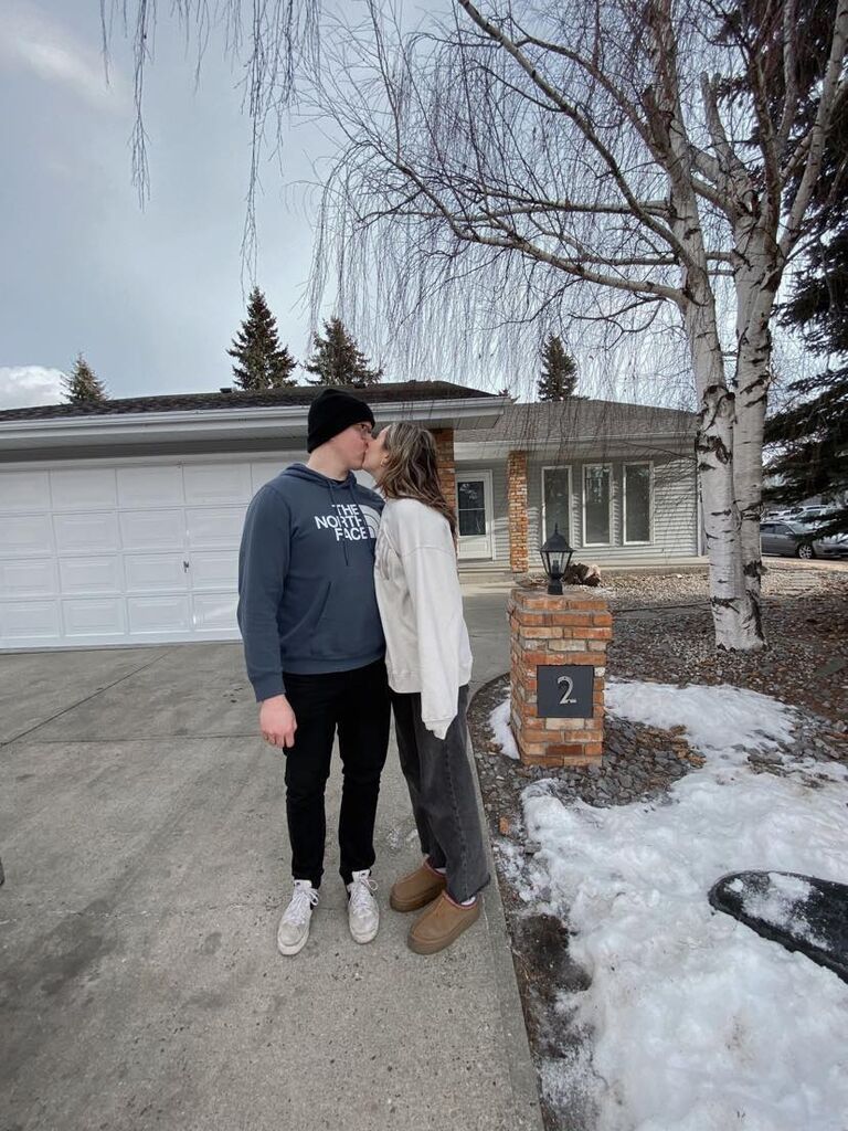 Getting the keys to our first home together!