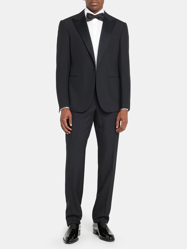 Wool tuxedo for father of the bride by Ralph Lauren. 