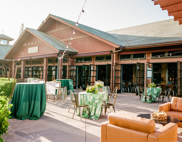 Outdoor rehearsal dinner venue