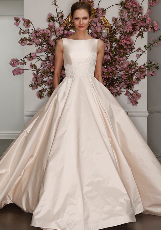 silk shantung wedding dress