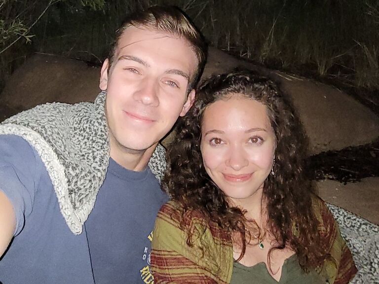 This is one of our very first selfies together. We would talk for hours on end and lose track of time!